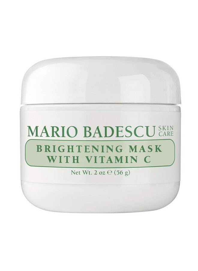 MARIO BADESCU - Ario Badescu Brightening Mask With Vitamin C For All Skin Types ; Face Mask That Brightens Skin And Unclogs Pores ; Formulated With Vitamin C & Kaolin Clay ; 2 Fl Oz - Image 1