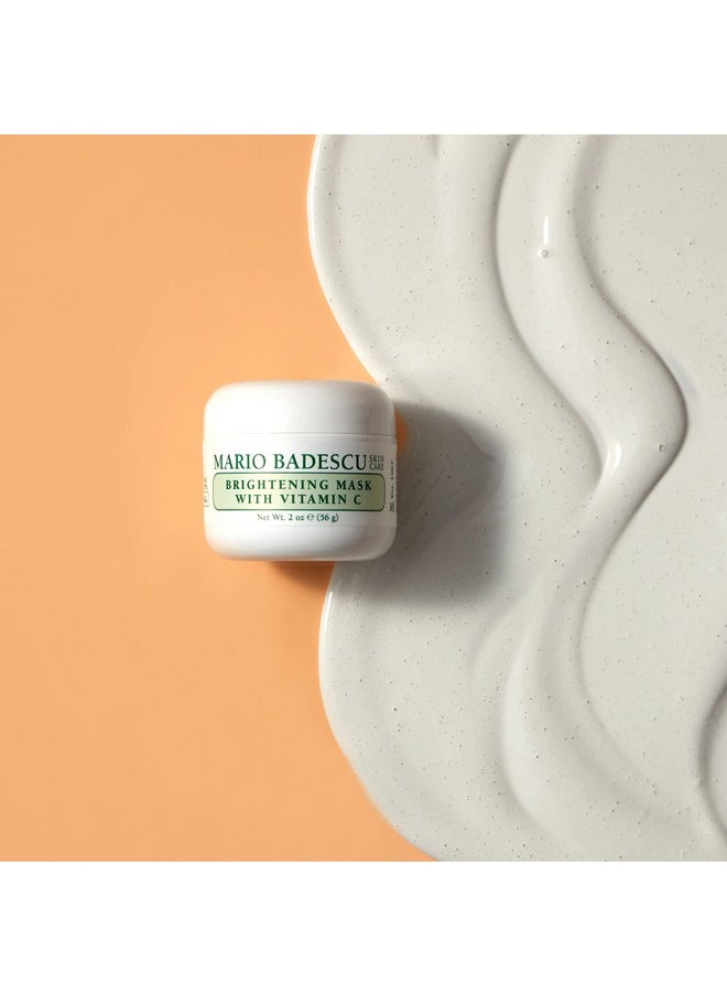 MARIO BADESCU - Ario Badescu Brightening Mask With Vitamin C For All Skin Types ; Face Mask That Brightens Skin And Unclogs Pores ; Formulated With Vitamin C & Kaolin Clay ; 2 Fl Oz - Image 1