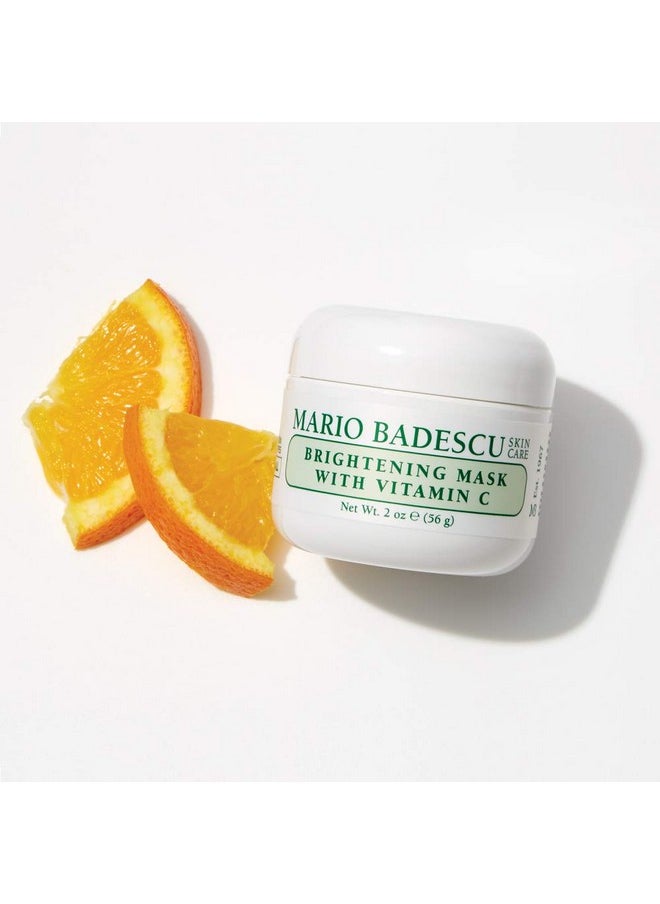 MARIO BADESCU - Ario Badescu Brightening Mask With Vitamin C For All Skin Types ; Face Mask That Brightens Skin And Unclogs Pores ; Formulated With Vitamin C & Kaolin Clay ; 2 Fl Oz - Image 1