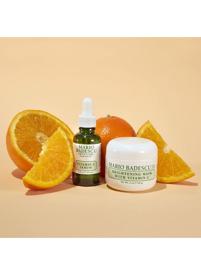 MARIO BADESCU - Ario Badescu Brightening Mask With Vitamin C For All Skin Types ; Face Mask That Brightens Skin And Unclogs Pores ; Formulated With Vitamin C & Kaolin Clay ; 2 Fl Oz - Image 1