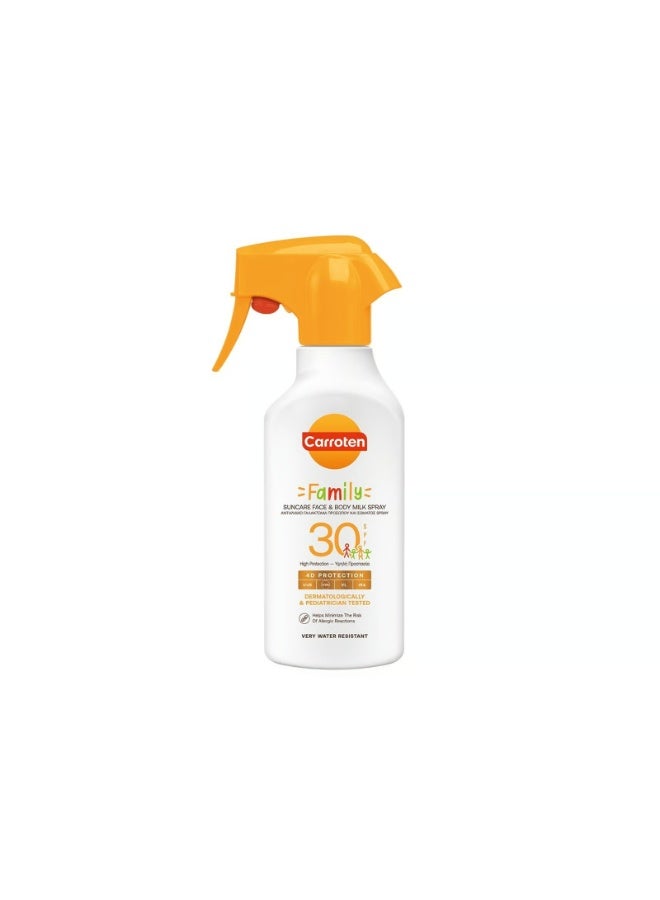 Carroten Family Face & Body Milk Spray SPF30 270ml - Image 1
