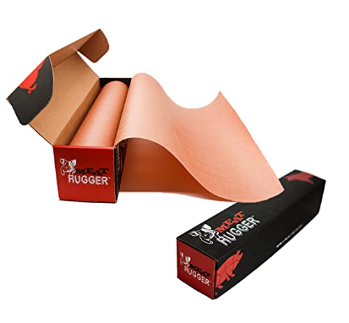 Meat Hugger - Pink Butcher Paper Dispenser Box (17.25 Inch by 225 Feet Roll) - Heavy Duty Unwaxed Unbleached Food Grade Paper - Smoker Safe, Use Wrap While Cooking For Tender Meat - Image 1