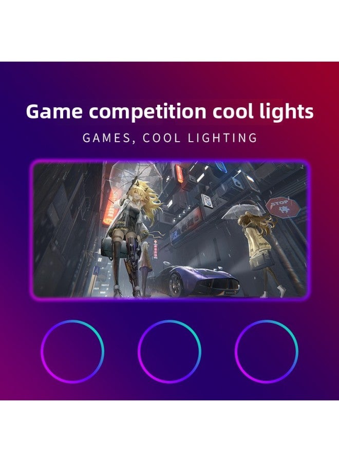 RGB Mouse Pad Special For E-sports Game Mouse Pad Personalized Customization Colorful Luminous Mouse Pad Wholesale-Color:1200*500*4mm-Pattern:KH-031  - Image 5
