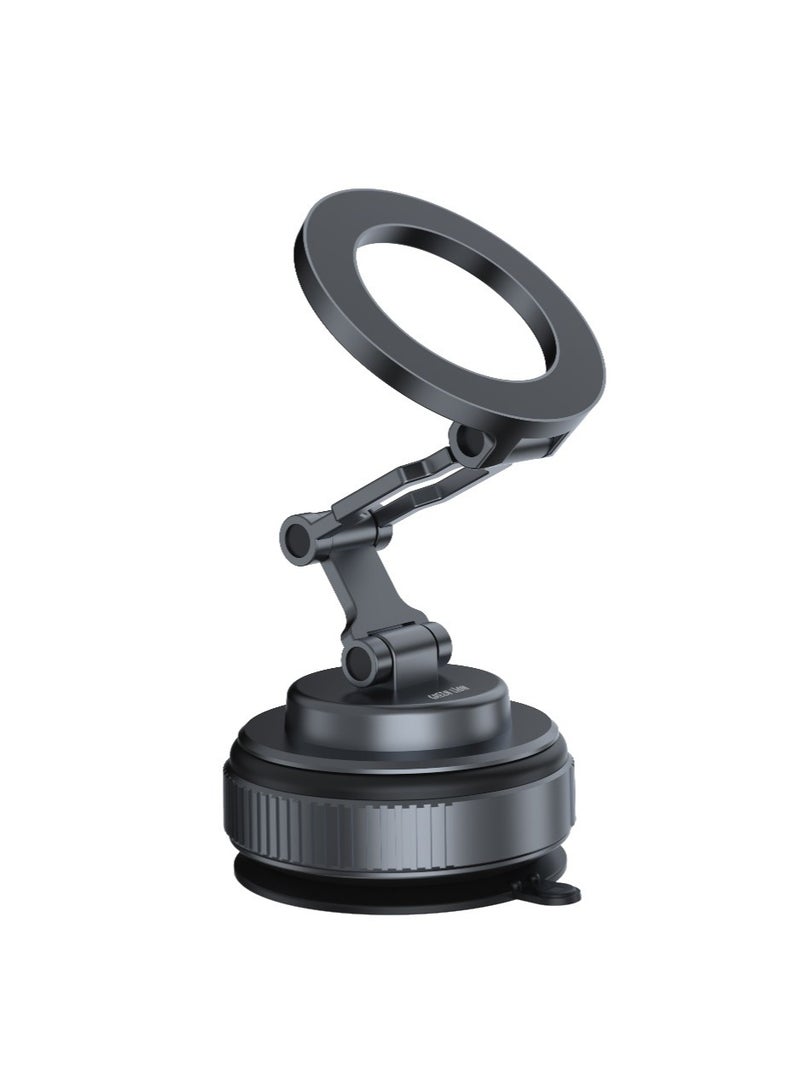 GREEN LION GX-36 Suction Phone Holder with 360° Rotation and Foldable Design / Manual Rotary Base / Mobile Phone Holder / Car Phone Mount / 3-Axis Adjustment - Grey - Image 1