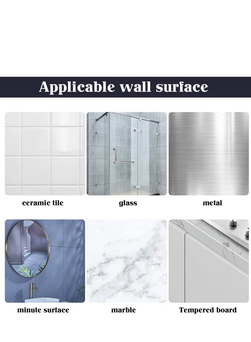 Zikra Toothbrush Holder Wall Mounted, Toothbrush Holder Wall Mounted Set for Bathroom and Vanity Storage Organizer, 4 Brush Slots 4 Cups Bathroom Accessories for Bathroom Decor - Image 4