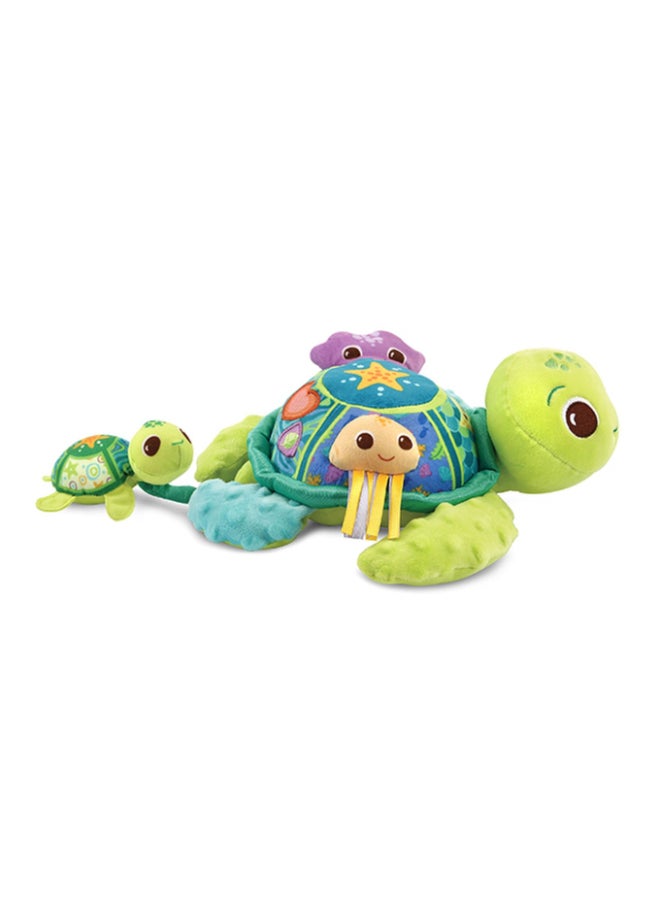 vtech Pull baby turtle out and watch it wiggle back to big turtle! Press the soft fabric buttons for early learning content, sounds and melodies. - Image 2