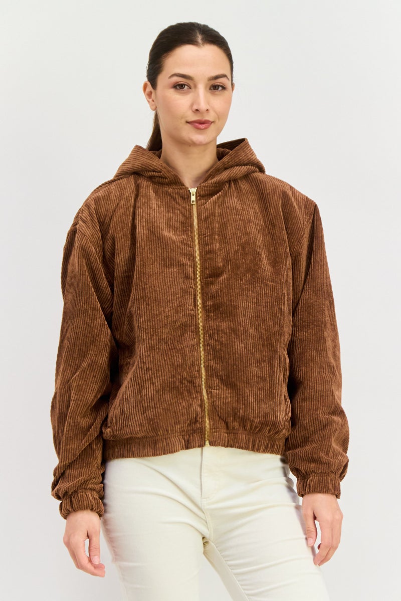 DEX Women Cordray Softshell Jacket, Brown - Image 1