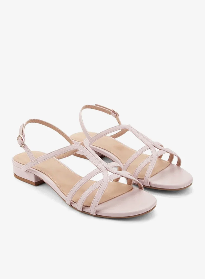 Flora Bella By Shoexpress Pink Women Strappy Sandals for Women | Best Price UAE