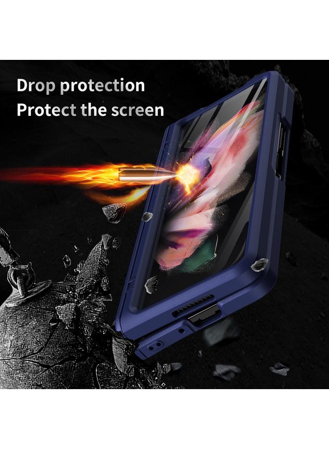 اس-توب جراب لهاتف Samsung Galaxy Z Fold3 5G 360 كامل الجسم مع مفصلات قابلة للطي - Image 5