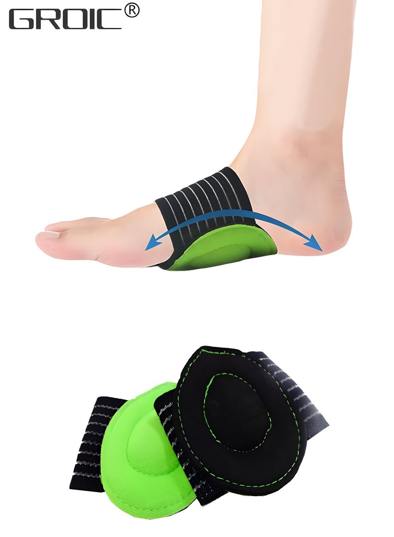 GROIC Plantar Fasciitis Relief - 2 PCS Arch Support Braces, Unisex Arch Relief Plus with Built-in Orthotic Support, Flat Foot Pain Relief, Sports Protective Equipment - Image 1