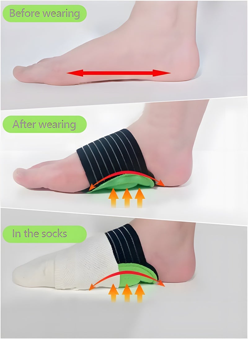 GROIC Plantar Fasciitis Relief - 2 PCS Arch Support Braces, Unisex Arch Relief Plus with Built-in Orthotic Support, Flat Foot Pain Relief, Sports Protective Equipment - Image 4