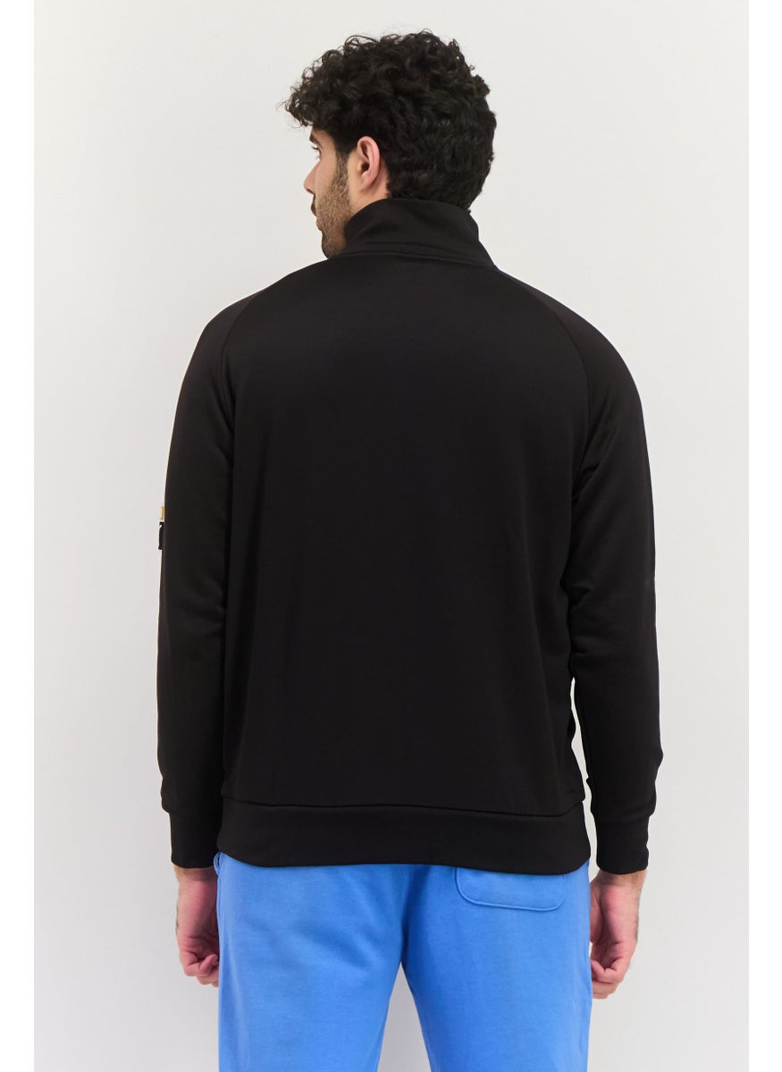 PUMA Men Sportswear Fit Long Sleeves Outdoor T7 Track Jacket, Black/White  - Image 2