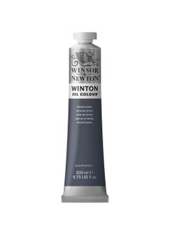 WINSOR & NEWTON Winsor & Newton Winton Oil Colour Payne's Gray (465) in 200 ML Tube, Highly Pigmented Oil Painting Colors for Canvas & Paper, Art Supplies for Beginners & Professional Artists  - Image 1