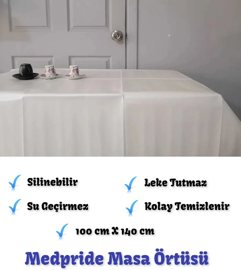 ميدبرايد Disposable Tablecloth 100 Cm X 140 Cm Rectangular