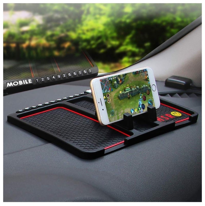 HSR Car Accessories Multifunction Phone GPS Holder Anti-Slip Silicone Pad and Car Mobile Holders for Car Dashboard - Image 3