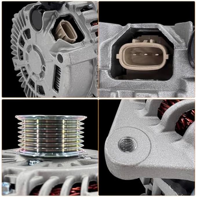 DYRDINSHOW 23100-3JA1A Alternator 12V 150A, Compatible with 2015-2017 Nissan Murano, 2013-2017 Pathfinder, 2014-2016 Infiniti QX60, 2013 JX35, 2.5L 3.5L, 7-Groove Pulley, Replaces 231003JA1A A003TJ3991 11538N - Image 5