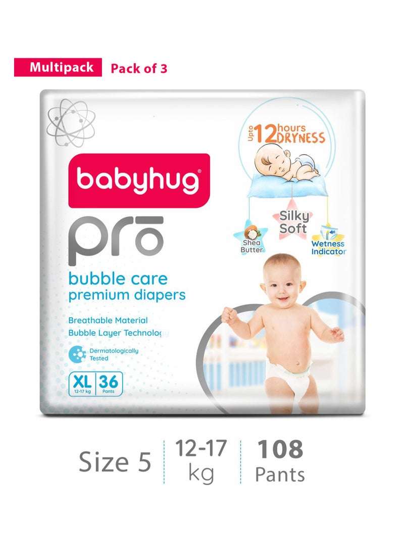 Babyhug Pro Bubble Care Pant Style Diapers Extra Large 108 Pieces - Multi Pack - pzsku/Z15AACAC8E0BE0805FA21Z/45/1741202147/66565976-ab6d-433d-bb9f-babb08355387