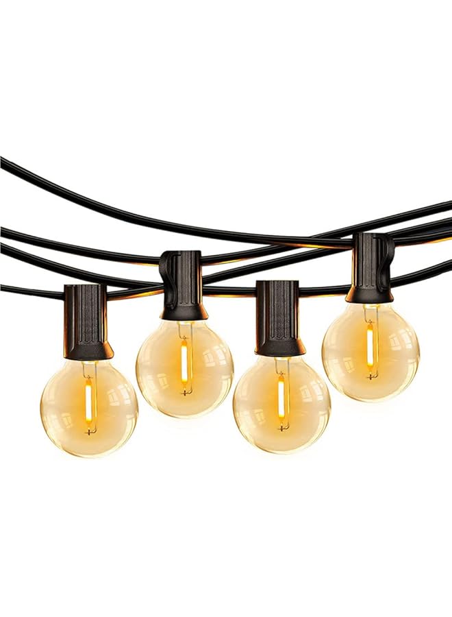 The Bros LZM-DC01 Outdoor Garden String Lights,25Ft(7.5m) G40 Outdoor Lights with 25 Bulbs +1 Spare Bulb for Backyard Balcony Cafe Party Home Decor,Waterproof Patio Lights  - Image 1