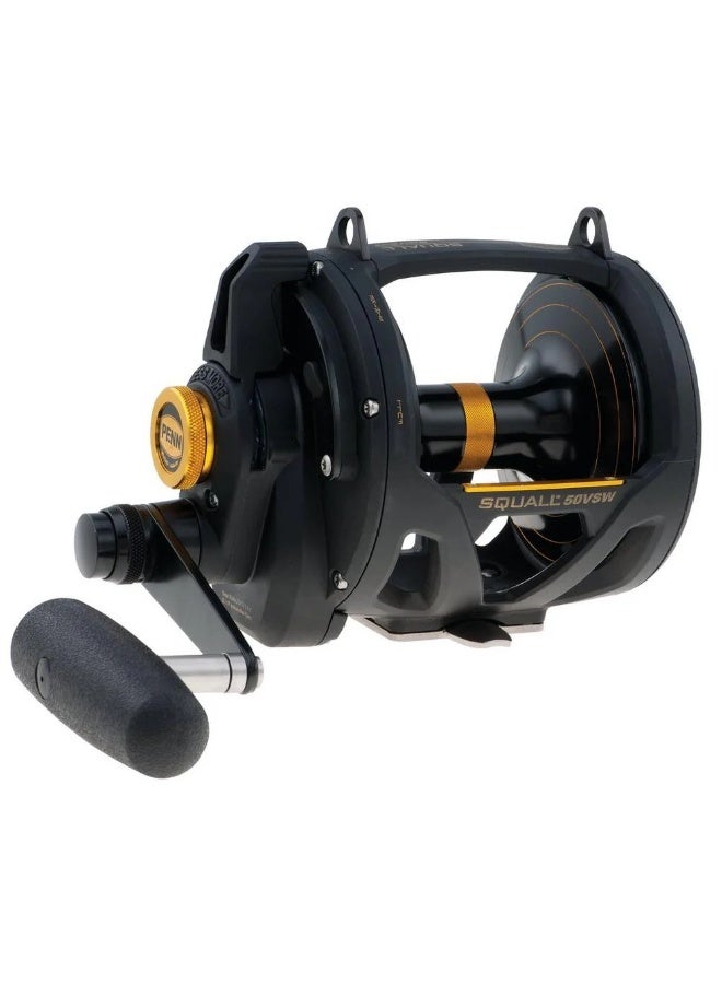 PENN SQUALL® Lever Drag 2-Speed Reel – Black - Image 3
