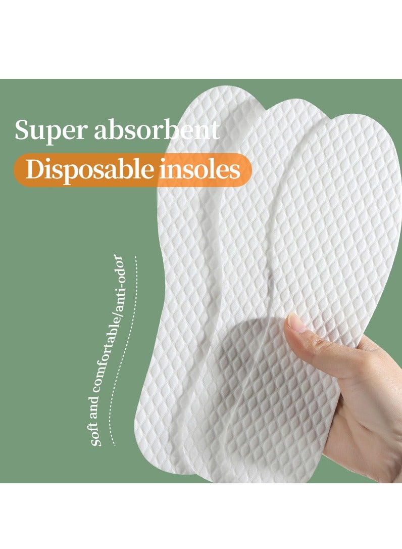 Plant wood pulp disposable insoles, breathable thin replaceable insoles, sweat-absorbent outdoor shoe liners insoles  - Image 3