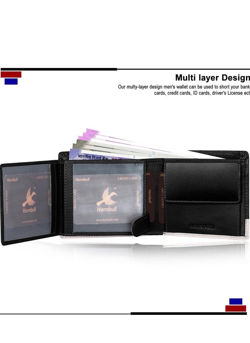 HORNBULL HORNBULL Jackson Leather Wallet for Men | Branded Quality Mens Wallet with RFID Blocking | Wallets Men Genuine Leather | Purse Men Leather Black Nappa  - Image 2
