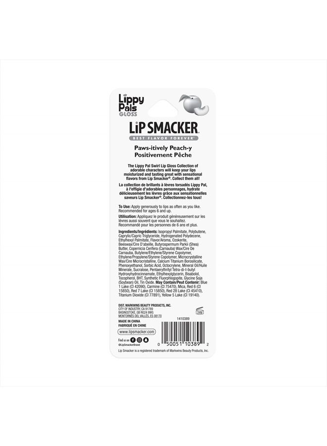 Lip Smacker Lippy pal swirl lip gloss, Panda - Paws-Itively Peachy, 0.14 Ounce - Image 5