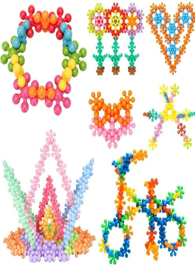 HANUMEX Star Shaped Interlocking Building Blocks, 100-Piece Multicolor Educational Construction Toy for Kids Ages 3+ - Image 1