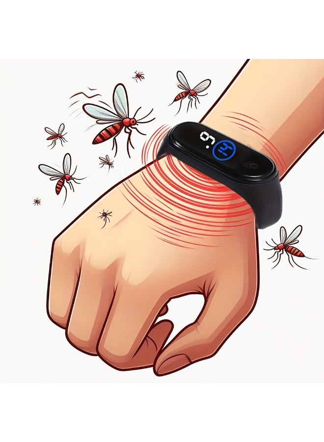 Home Mosquito Repellent Wristband, Physical Insect Repellent, Women'S Mosquito Repellent Bracelet, Outdoor Men'S Mosquito Repellent Watch, Summer Mosquito Control, Unisex, Comfortable to Wear - Image 1