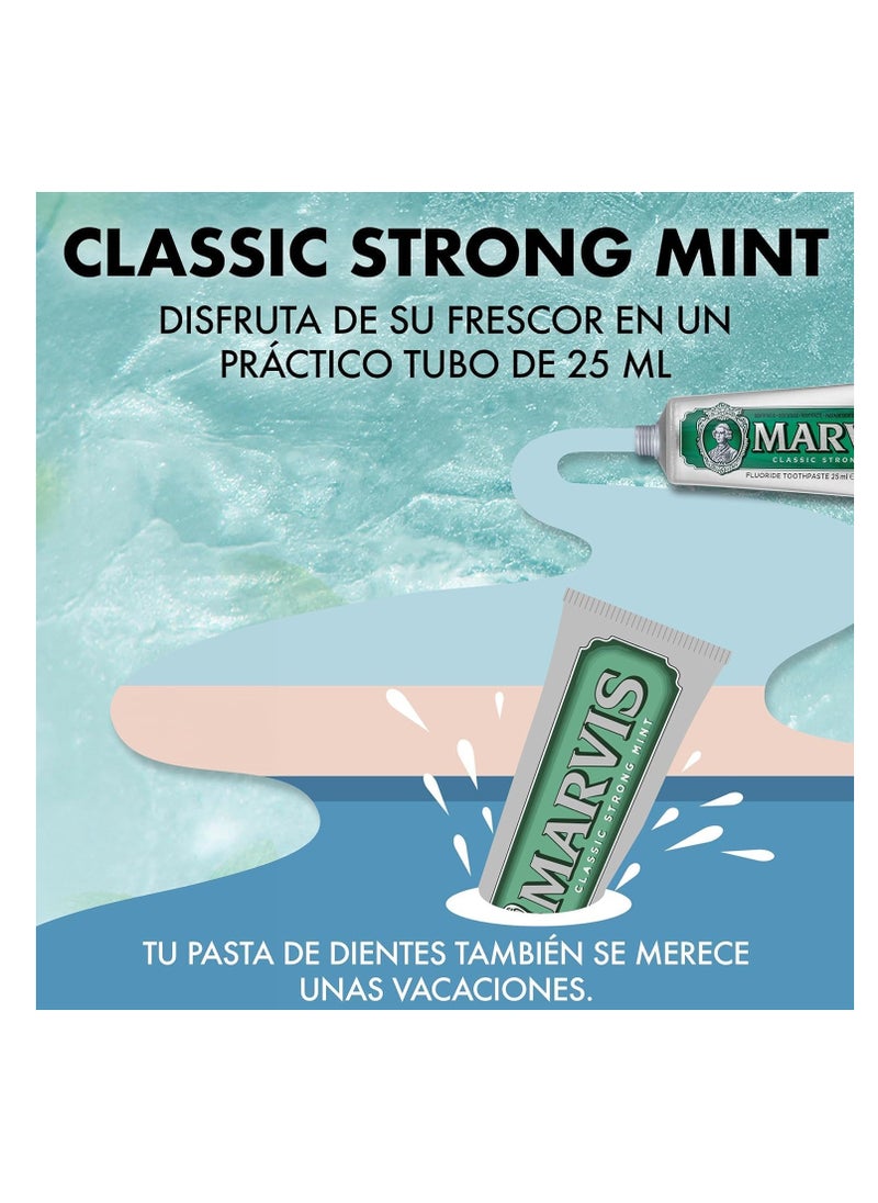 Marvis Marvis Classic Strong Mint Toothpaste 25 ml  - Image 4