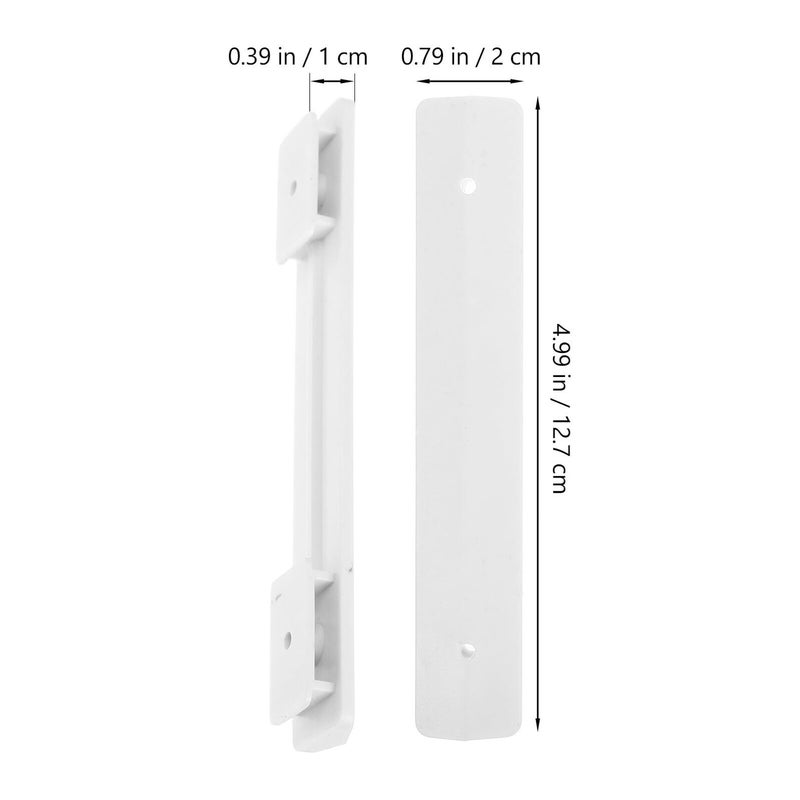 White Pegboard Connectors Heavy Duty 2PCS Brackets For Garage Kitchen Wall Organizers - Image 3