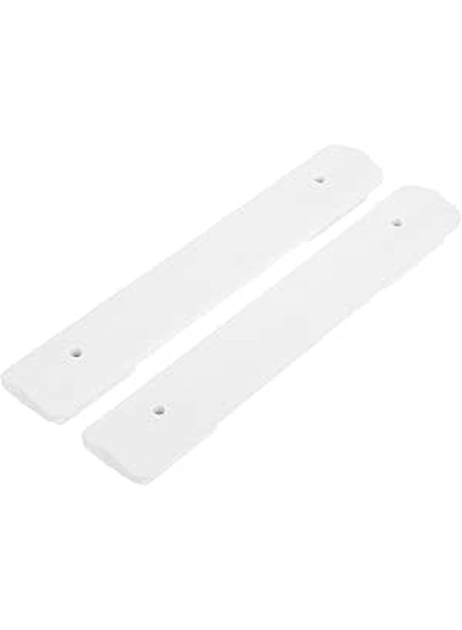 White Pegboard Connectors Heavy Duty 2PCS Brackets For Garage Kitchen Wall Organizers - Image 1