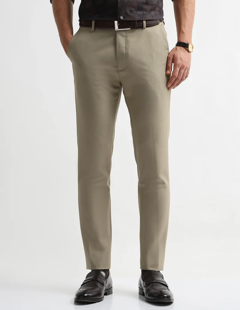 Arrow Mid Rise Super Slim Fit Trousers