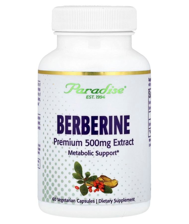 Paradise Herbs بيربرين 500 ملغ 60 كبسولة نباتية