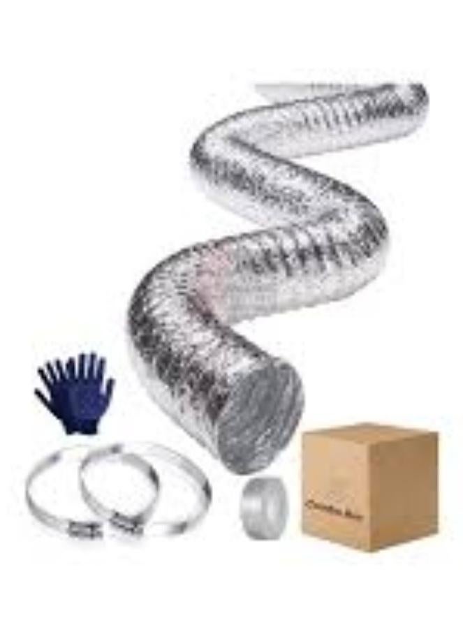 KNP Aluminum Duct with Flexible Hose Dryer 6 inch - Image 1