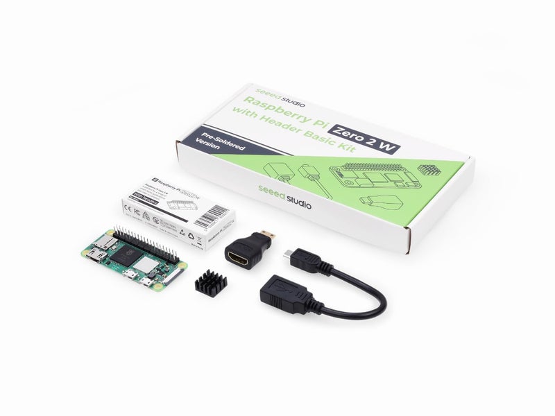 seeed studio Raspberry Pi Zero WH, WiFi/Bluetooth 4.1, Bluetooth Low Energy, HAT Compatible 40-pin Header, CSI Camera Connector, USRT, SPI, I2C, with headers - Image 1