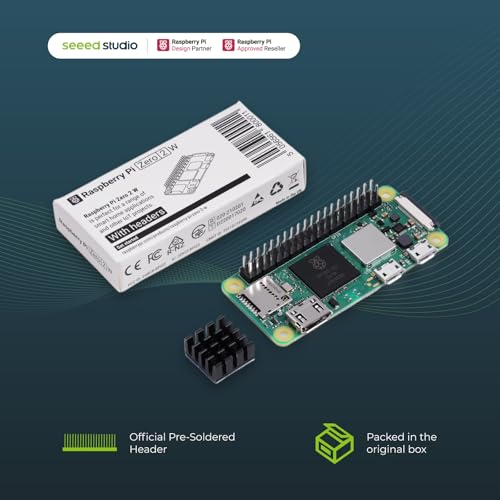 seeed studio Raspberry Pi Zero WH, WiFi/Bluetooth 4.1, Bluetooth Low Energy, HAT Compatible 40-pin Header, CSI Camera Connector, USRT, SPI, I2C, with headers - Image 2