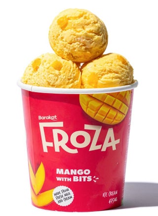 Froza Mango with Bits Ice Cream Tub