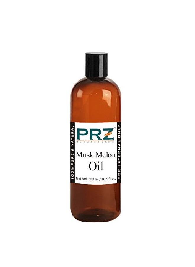 PRZ Musk Melon Cold Pressed Carrier Oil Pure l Therapeutic Grade Oil Skin Care & Hair Care 500 ml  - Image 1