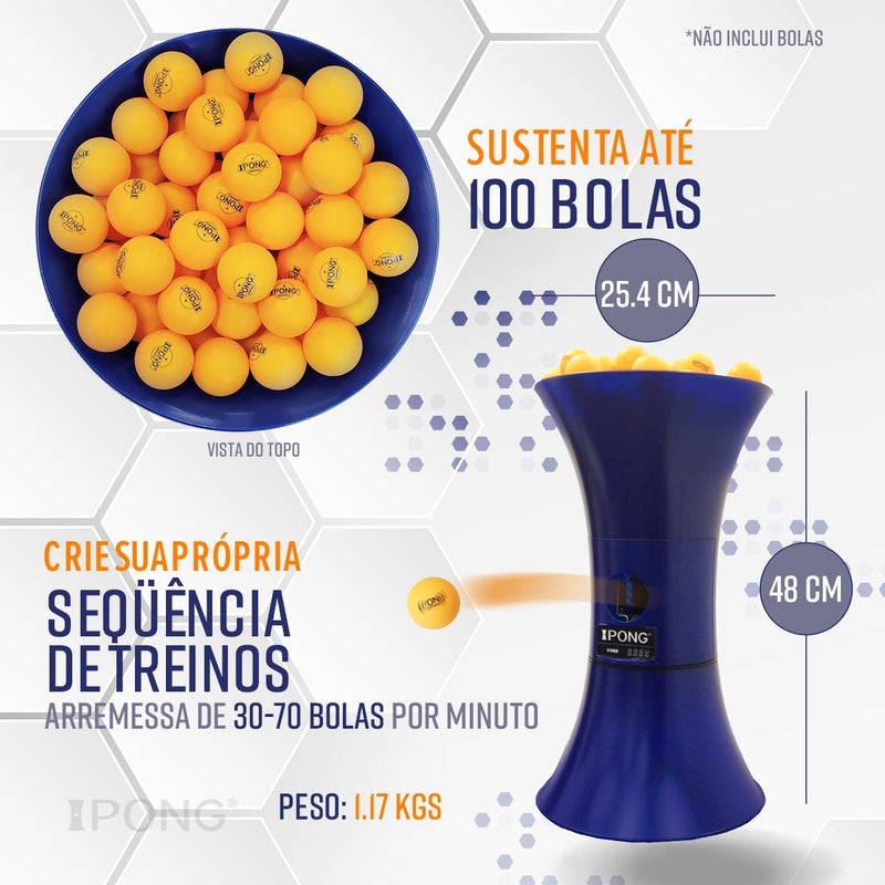 JOOLA روبوت تدريب تنس الطاولة iPong V300 - يقدم كرات بينغ بونغ بحجم 40 مم تلقائيًا - العب بمفردك بدون وضع التشغيل على طاولة تنس الطاولة الخاصة بك - نماذج متنوعة متاحة، الحجم 19، أزرق - Image 5