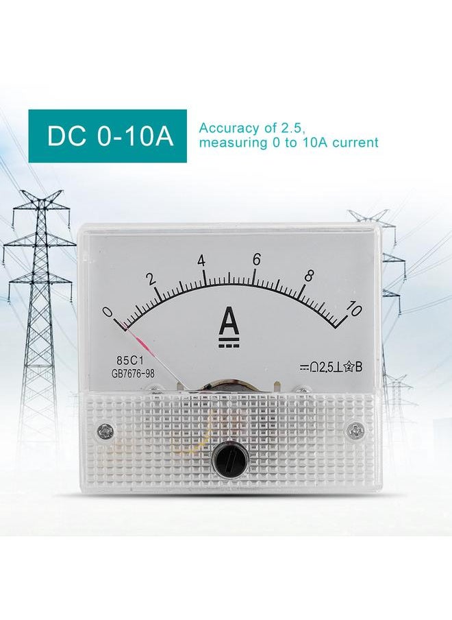 DC 0-10A DC Analog 85C1 Current Voltmeter Voltage 2.5 Accuracy Voltage Analog Voltmeter Panel