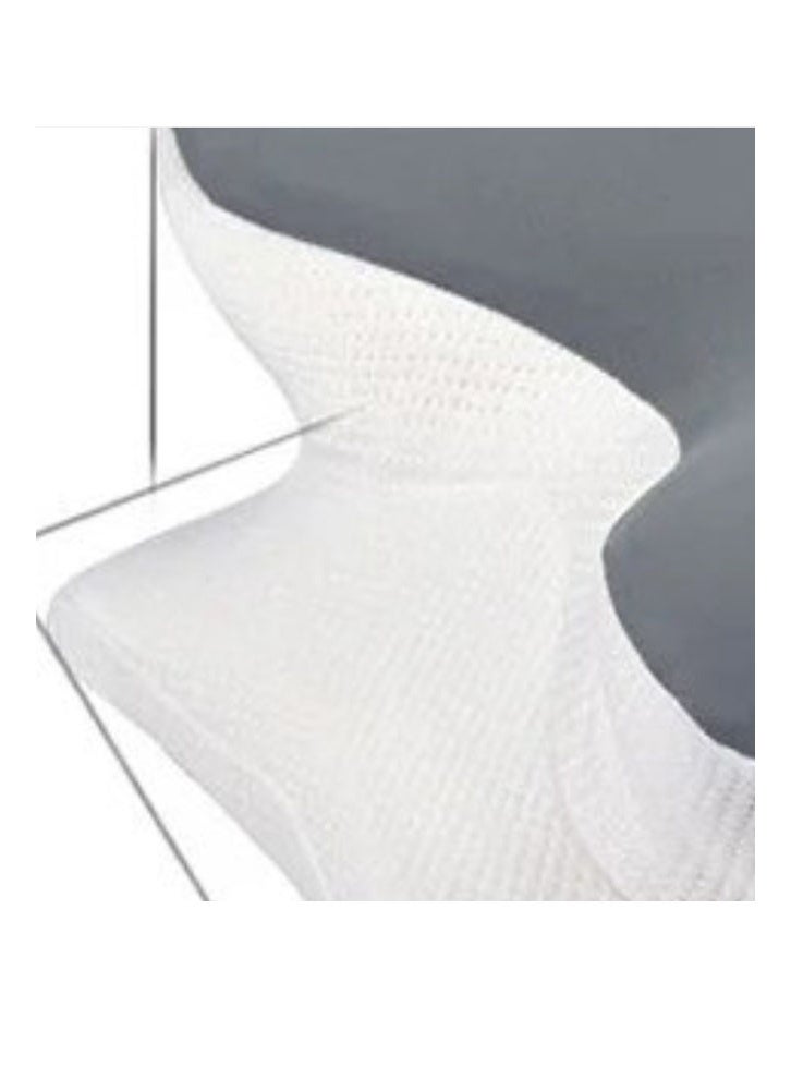 وسادة فراشة من الجاكار المنقط على شكل فراشة باللونين الأبيض والرمادي + صندوق من ورق الكرافت صندوق 63*42.5*13.8 سم - Image 3