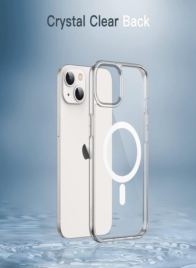 iPhone 13 Mini Magnetic Case, Compatible with MagSafe Wireless Charging, Anti-Scratch Bumper Cover (Clear), TPU - PC  - Image 4