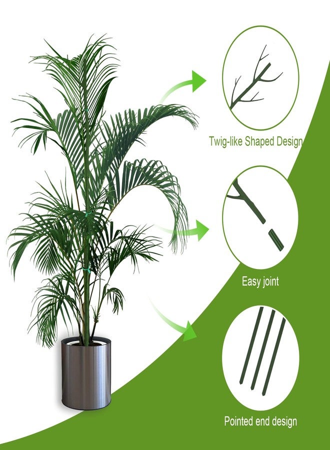 Vocray Plant Support Stakes for Indoor Plants,Trellis for House Potted Plants Flower,Monstera Support Sticks with Orchid Clips,Twist Ties(2 Pack Brown) - Image 4