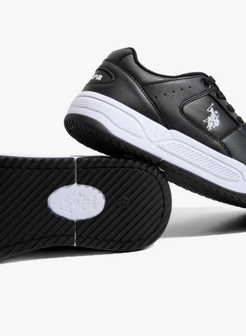 U.S. Polo Assn. Black U.S. Polo Assn. Women’s PHILI GLB 5PR Sneakers – Black Multi-Tone Casual Lace-Up Shoes | Lightweight Cushioned Everyday Comfort Trainers for Women | Best Price UAE