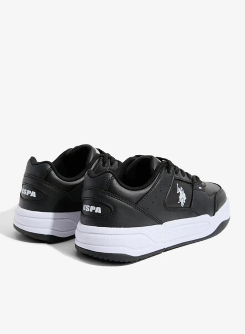U.S. Polo Assn. Black U.S. Polo Assn. Women’s PHILI GLB 5PR Sneakers – Black Multi-Tone Casual Lace-Up Shoes | Lightweight Cushioned Everyday Comfort Trainers for Women | Best Price UAE