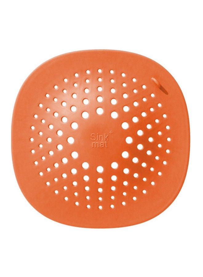 NIBEMINENT Sink Strainer Drain Stopper Shower Filter Orange