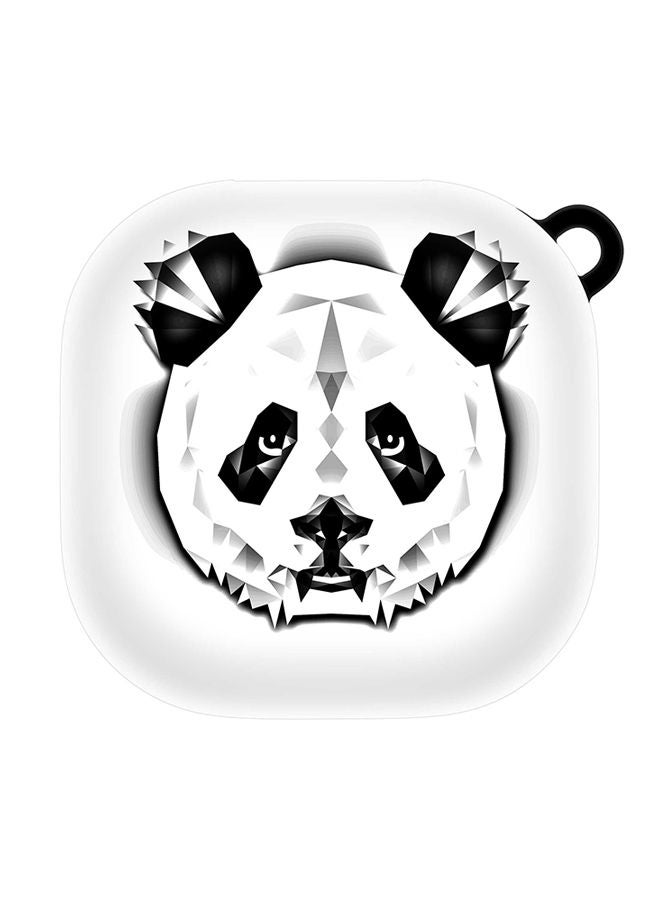 Stylizedd StylePods Custom Case Samsung Galaxy Buds Pro (2021) / Buds Live Case With Anti-Lost Keychain - Poly Panda  - Image 1