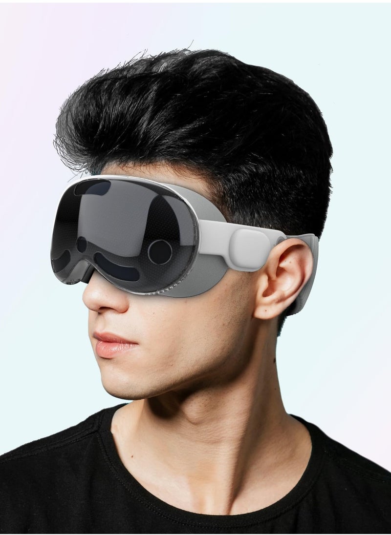 SYOSI - Compatible with Apple Vision Pro Case and Protective Cover TPU Protective Cover for Vision Pro VR Headset 2024 Accessories Provides Superior Protection Against Scratches Transparent - Image 1