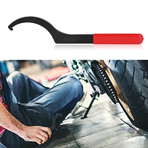 Foruly Chain Adjuster Tool Rear Hub Eccentric Wrench Tool for Ducati 748 848 916 996 998 1098 1198 V4 Spanner Wrench Hypermotard 796 821 939 950 1100 Monster with Non-Slip Handle Cover - Image 2