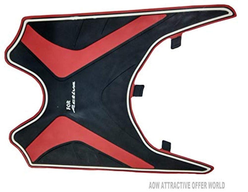 AOWbikes Tow Wheeler Foot MAT (Red) Type-1 for Honda Activa 5G - Image 1